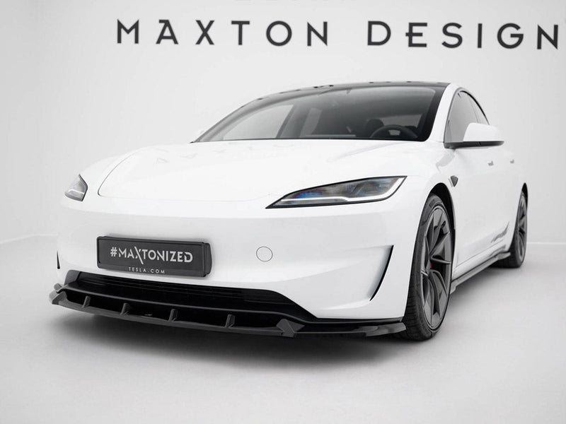 Maxton Design - Front Splitter V.2 Tesla Model 3 Performance Mk1 Facelift