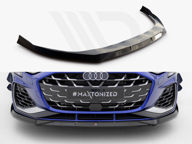 Maxton Design - Front Splitter V.3 Audi A3 S-Line Sedan / S3 Sedan 8Y Facelift