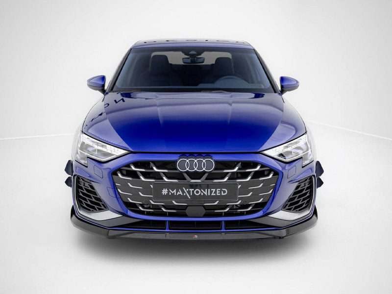Maxton Design - Front Splitter V.3 Audi A3 S-Line Sedan / S3 Sedan 8Y Facelift