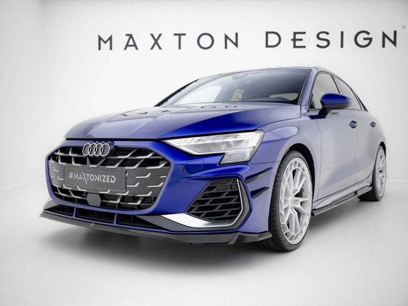 Maxton Design - Front Splitter V.2 Audi A3 S-Line Sedan / S3 Sedan 8Y Facelift