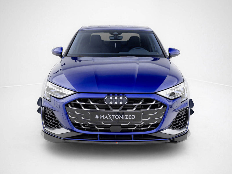 Maxton Design - Front Splitter V.2 Audi A3 S-Line Sedan / S3 Sedan 8Y Facelift