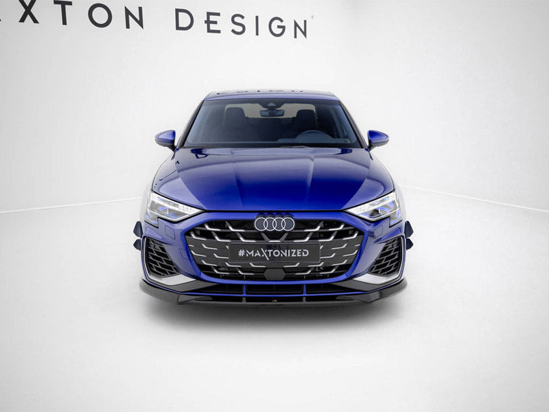 Maxton Design -  Front Splitter V.1 Audi A3 S-Line Sedan / S3 Sedan 8Y Facelift