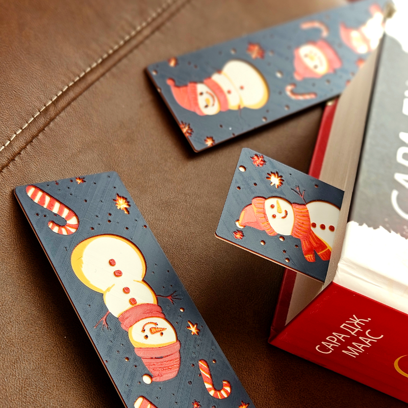 Snowy Smiles – Christmas Bookmark Set