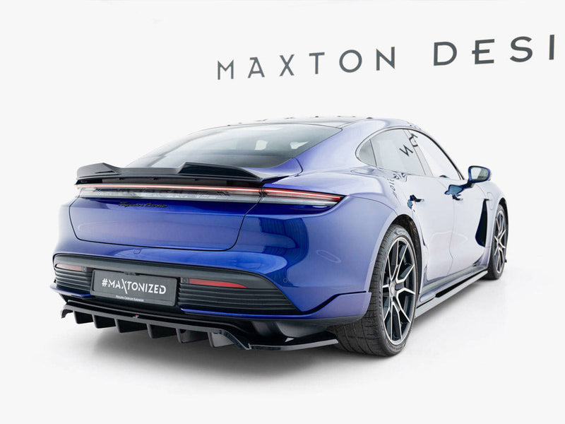 Maxton Design - Rear Splitter (Vertical Bars) Porsche Taycan Turbo S Mk1