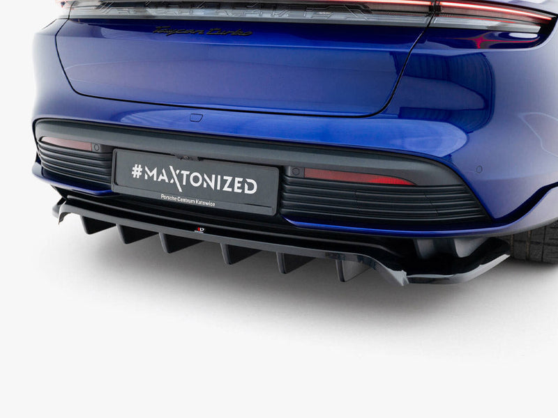 Maxton Design - Rear Splitter (Vertical Bars) Porsche Taycan Turbo S Mk1