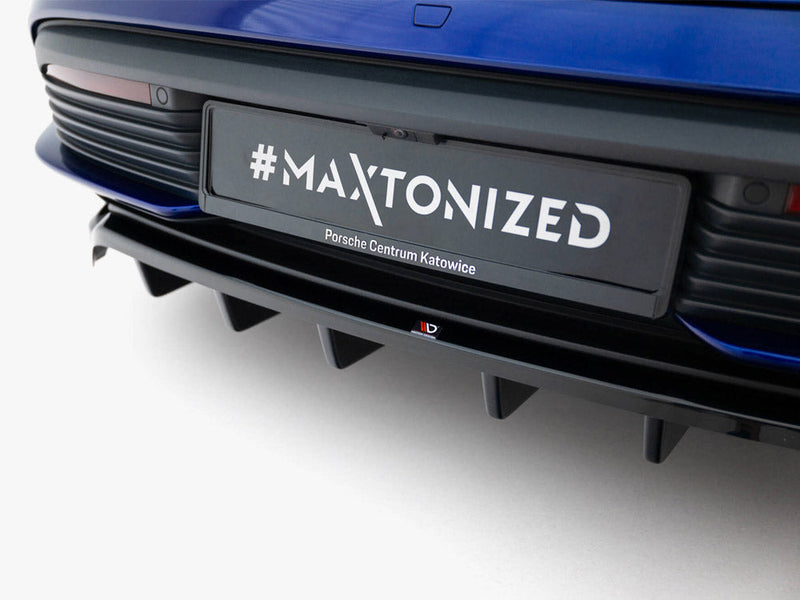 Maxton Design - Rear Splitter (Vertical Bars) Porsche Taycan Turbo S Mk1