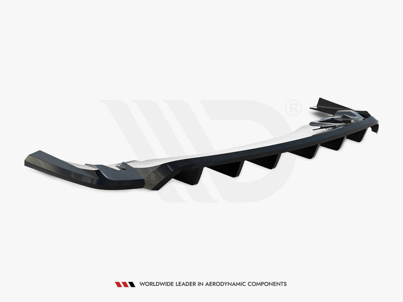 Maxton Design - Rear Splitter (Vertical Bars) Porsche Taycan Turbo S Mk1