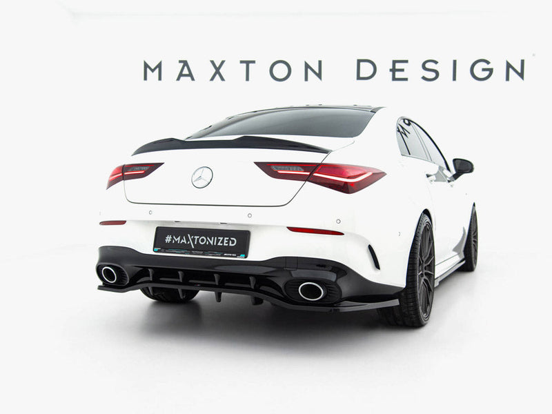 Maxton Design - Rear Splitter (Vertical Bars) Mercedes-AMG CLA 35 / 45 Coupe / Shooting Brake C118 Facelift / X118 Facelift