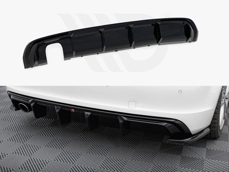 Maxton Design - Rear Valance Audi A3 S-Line Sportback 8V (Version with single exhaust tips on one side)