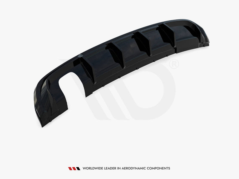 Maxton Design - Rear Valance Audi A3 S-Line Sportback 8V (Version with single exhaust tips on one side)