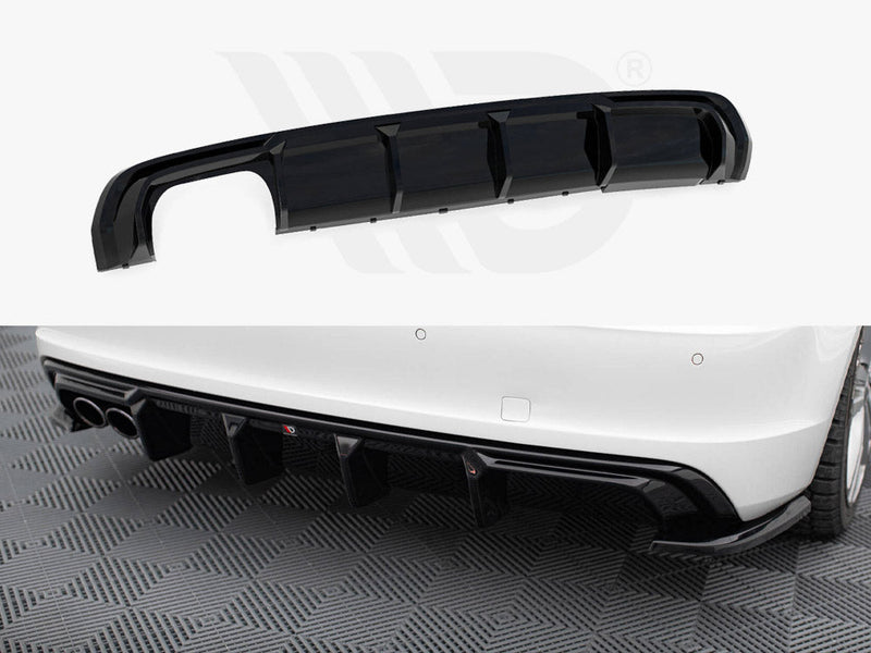 Maxton Design - Rear Valance Audi A3 S-Line Sportback 8V (Version with dual exhausts tips on one side)