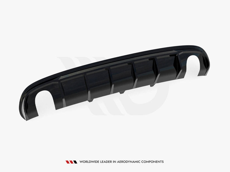 Maxton Design - Rear Valance Audi A4 S-Line Sedan B8 (Version with single exhaust tips on both sides)