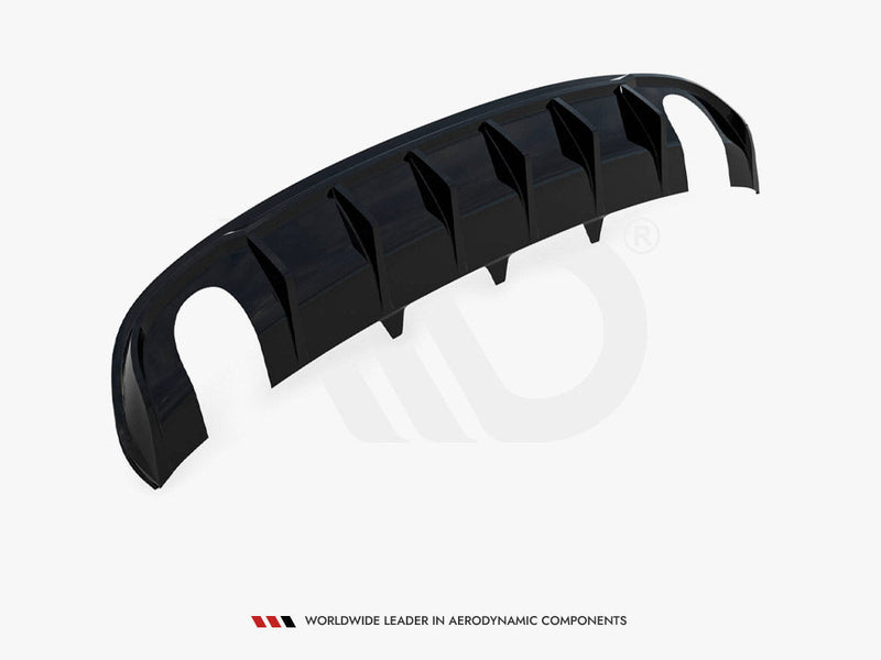Maxton Design - Rear Valance Audi A4 S-Line Sedan B8 (Version with single exhaust tips on both sides)