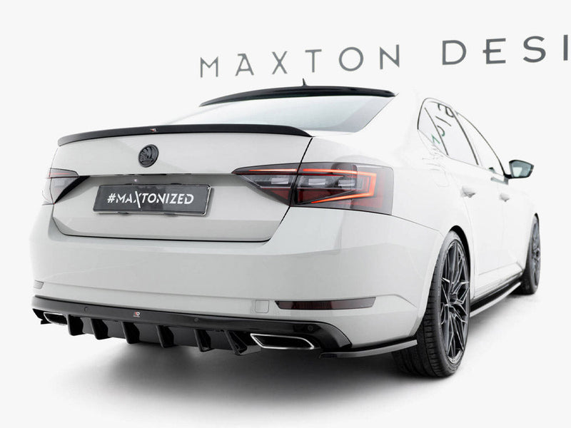 Maxton Design - Rear Side Splitters V.3 Skoda Superb Liftback / Combi Mk3