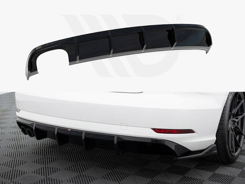 Maxton Design - Rear Valance Audi A3 Sedan 8V Facelift (Version with dual exhaust tips on one side)