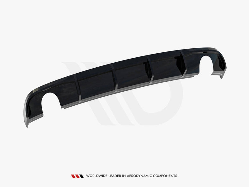 Maxton Design -  Rear Valance Audi A3 Sedan 8V Facelift (Version with single exhaust tips on both sides)