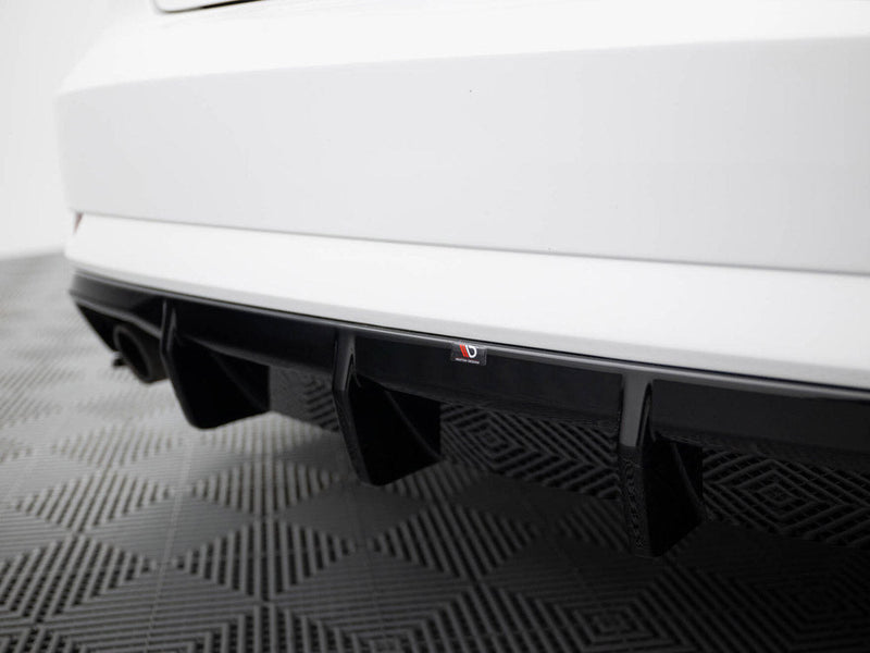 Maxton Design -  Rear Valance Audi A3 Sedan 8V Facelift (Version with single exhaust tips on both sides)