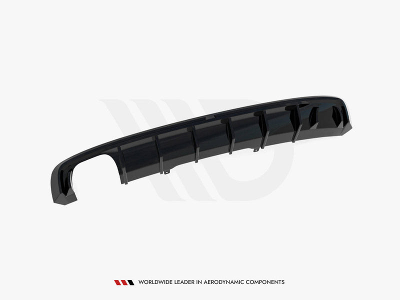 Maxton Design - Rear Valance Audi A4 S-Line B9 (Version with dual exhaust tips on one side)