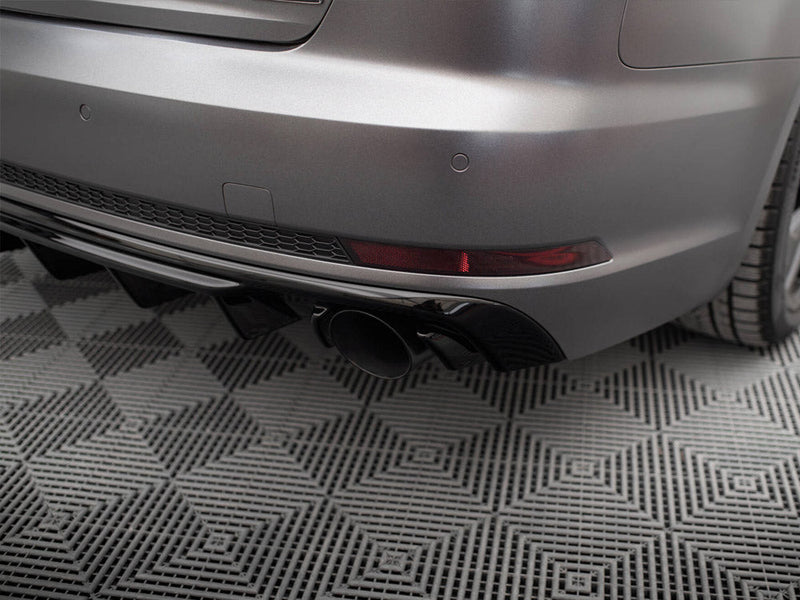 Maxton Design - Rear Valance Audi A4 S-Line B9 (Version with single exhaust tips on both sides)