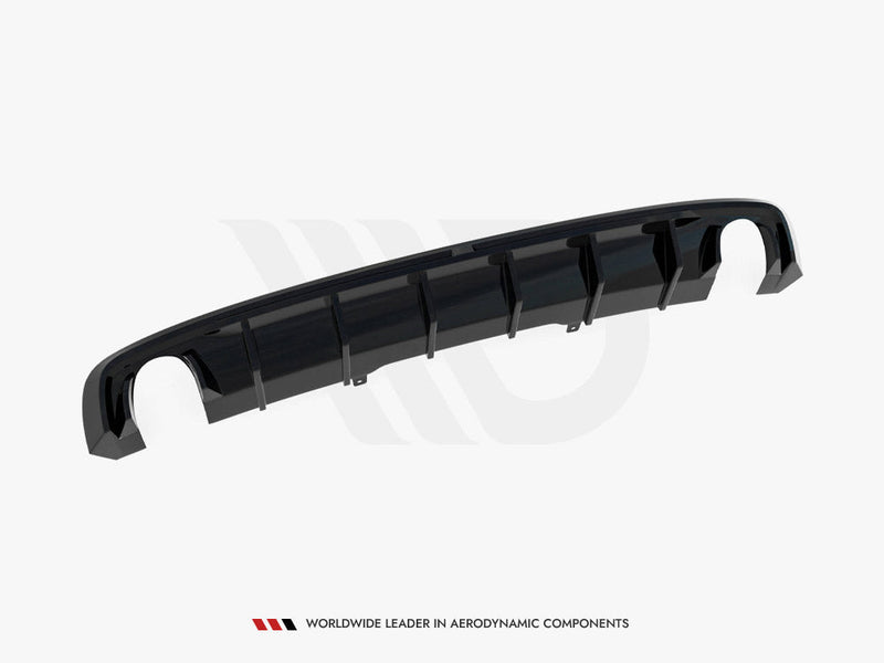 Maxton Design - Rear Valance Audi A4 S-Line B9 (Version with single exhaust tips on both sides)