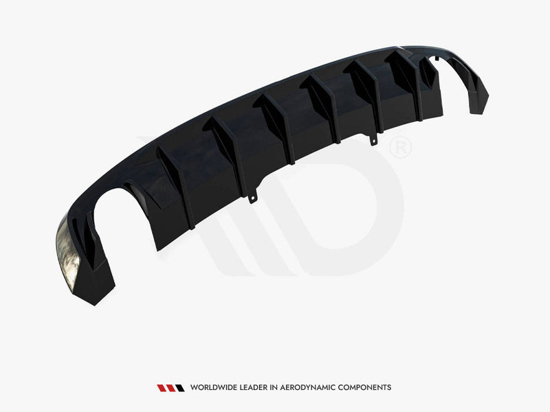 Maxton Design - Rear Valance Audi A4 S-Line B9 (Version with single exhaust tips on both sides)