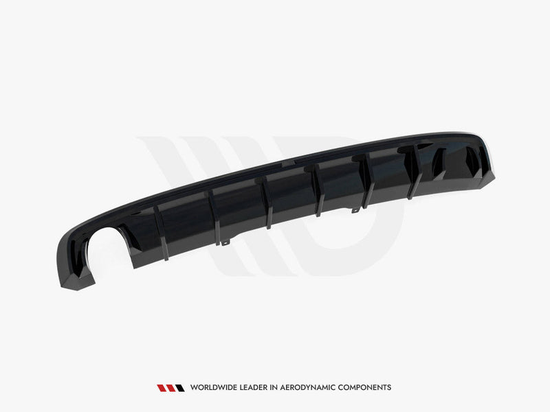 Maxton Design - Rear Valance Audi A4 S-Line B9 (Version with single exhaust tips on one side)