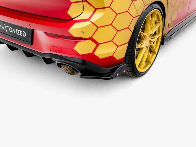 Maxton Design - Rear Side Splitters V.1 + Flaps Volkswagen Golf GTI Clubsport Mk8 Facelift