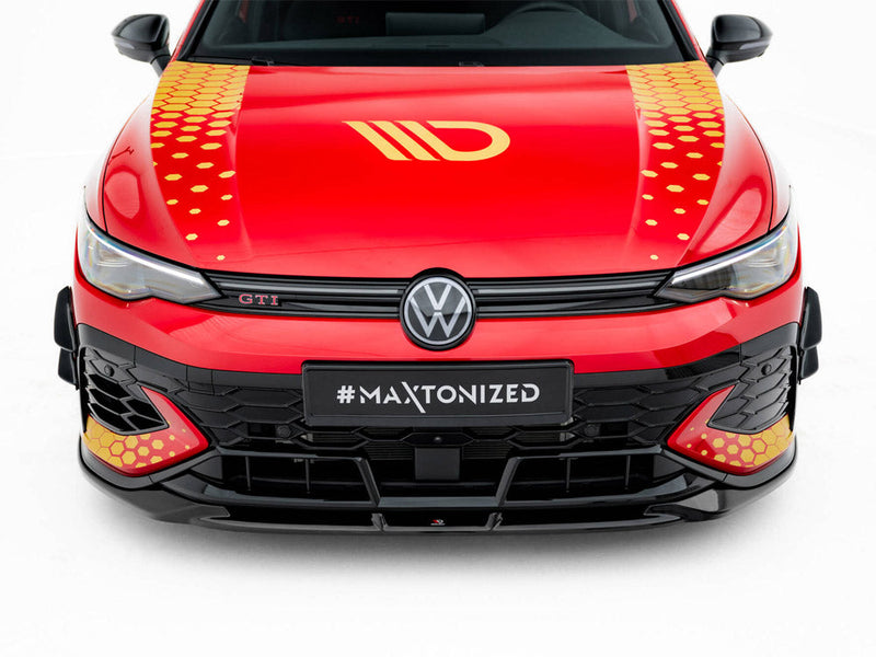 Maxton Design - Front Bumper Wings (Canards) Volkswagen Golf GTI Clubsport Mk8 Facelift