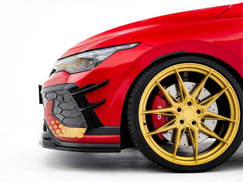 Maxton Design - Front Bumper Wings (Canards) Volkswagen Golf GTI Clubsport Mk8 Facelift