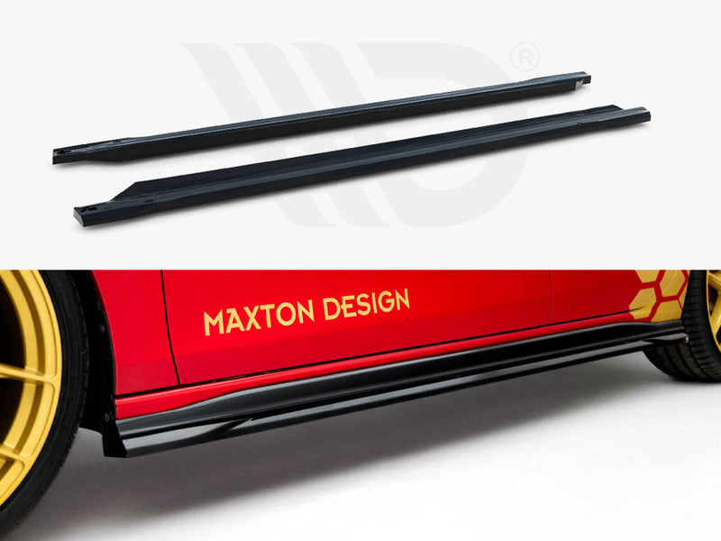 Maxton Design - Side Skirts Diffusers V.1 Volkswagen Golf GTI Clubsport Mk8 Facelift