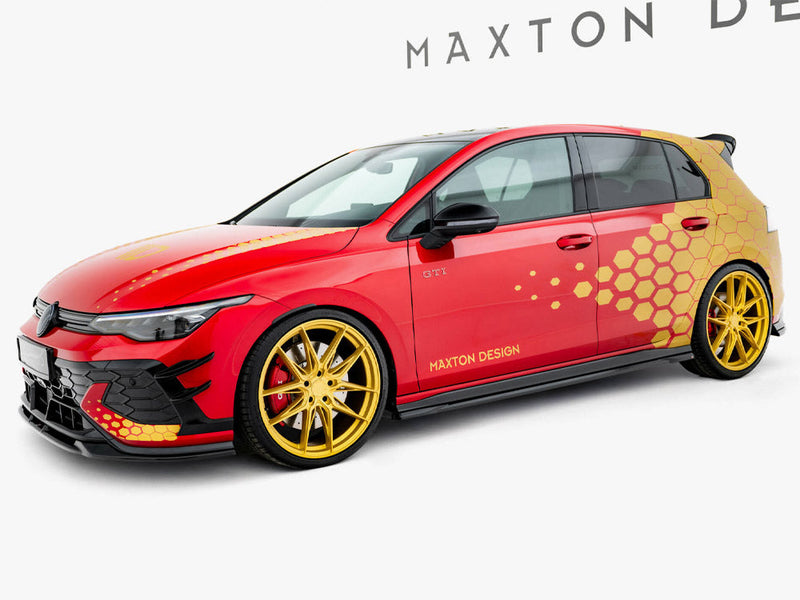 Maxton Design - Side Skirts Diffusers V.1 Volkswagen Golf GTI Clubsport Mk8 Facelift
