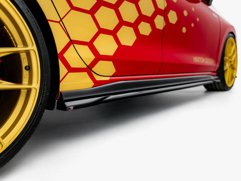 Maxton Design - Side Skirts Diffusers V.1 Volkswagen Golf GTI Clubsport Mk8 Facelift