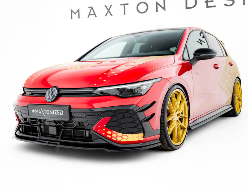 Maxton Design - Front Splitter V.3 Volkswagen Golf GTI Clubsport Mk8 Facelift