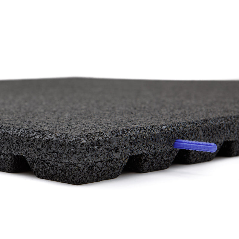 Rubber Outdoor 1m x 1m Outdoor Gym Tiles - 43mm