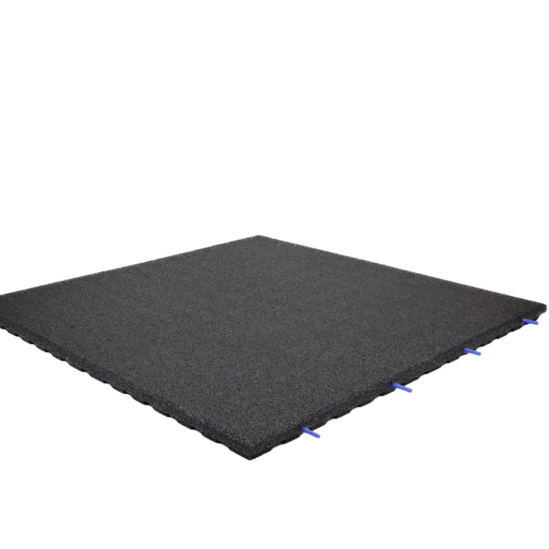Rubber Outdoor 1m x 1m Outdoor Gym Tiles - 43mm