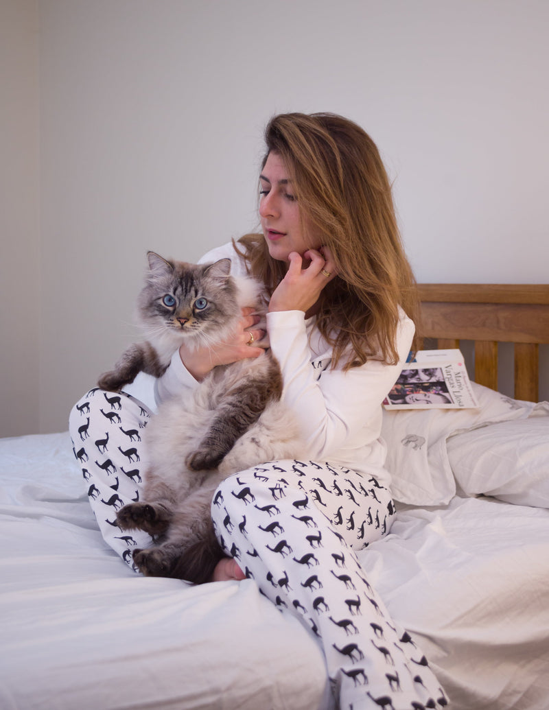 B&W vicunas set with long-sleeves