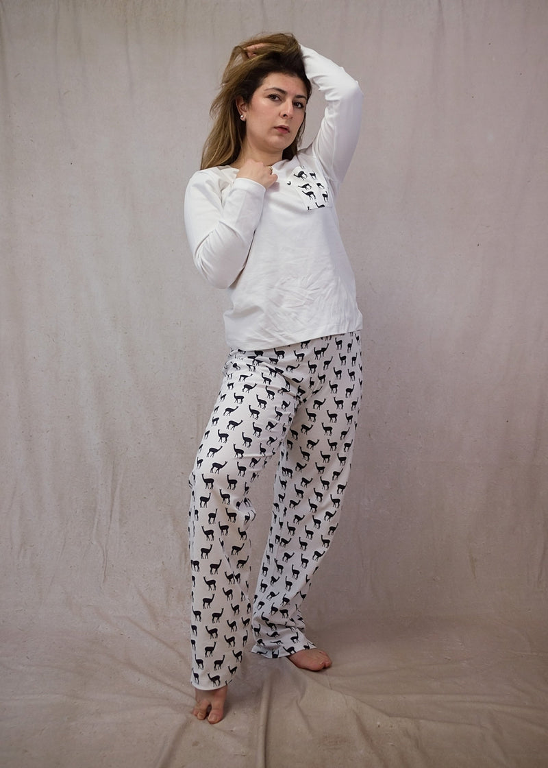 B&W vicunas set with long-sleeves