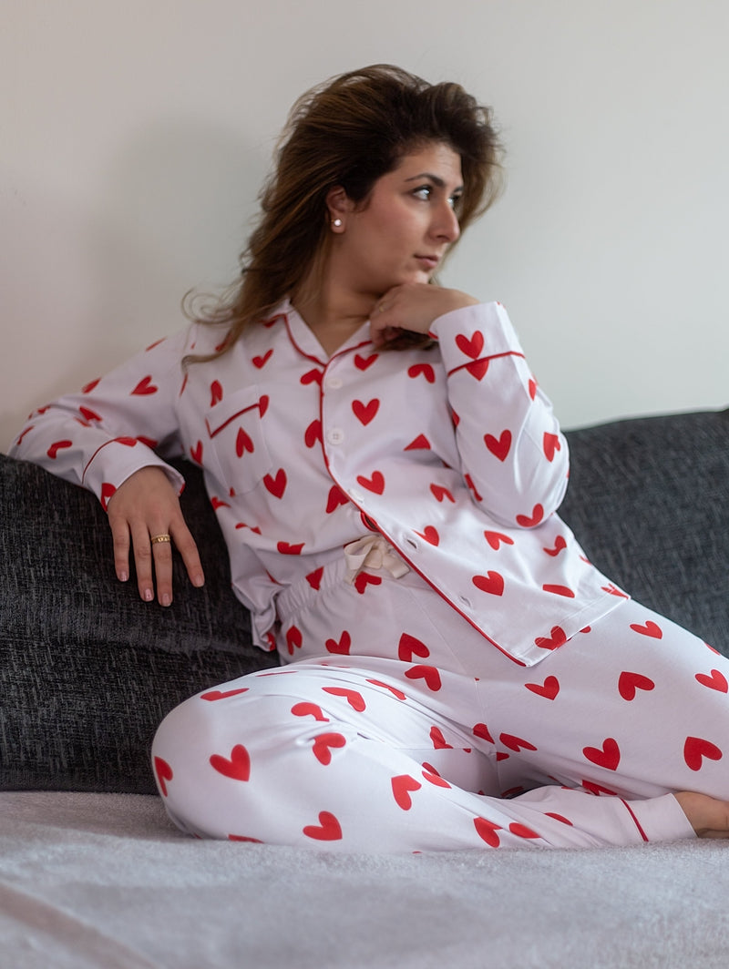 Hearts set with long-sleeves