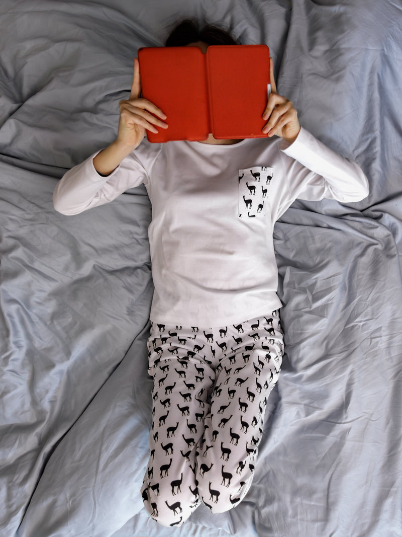 B&W vicunas set with long-sleeves