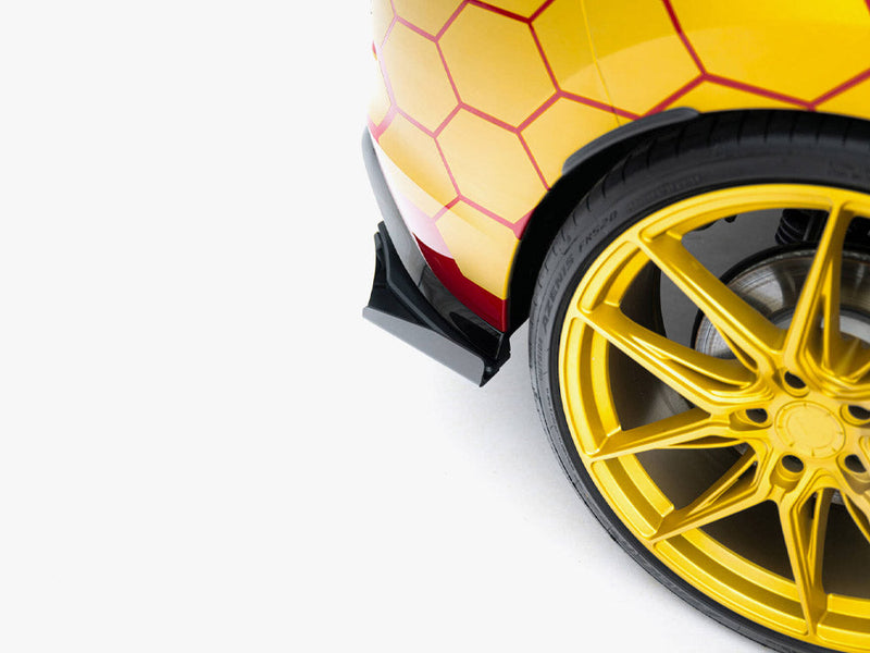 Maxton Design - Street PRO Rear Side Splitters + Flaps Volkswagen Golf GTI Clubsport Mk8 Facelift