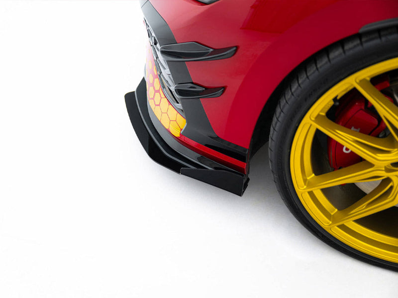 Maxton Design - Street PRO Front Splitter + Flaps Volkswagen Golf GTI Clubsport Mk8 Facelift