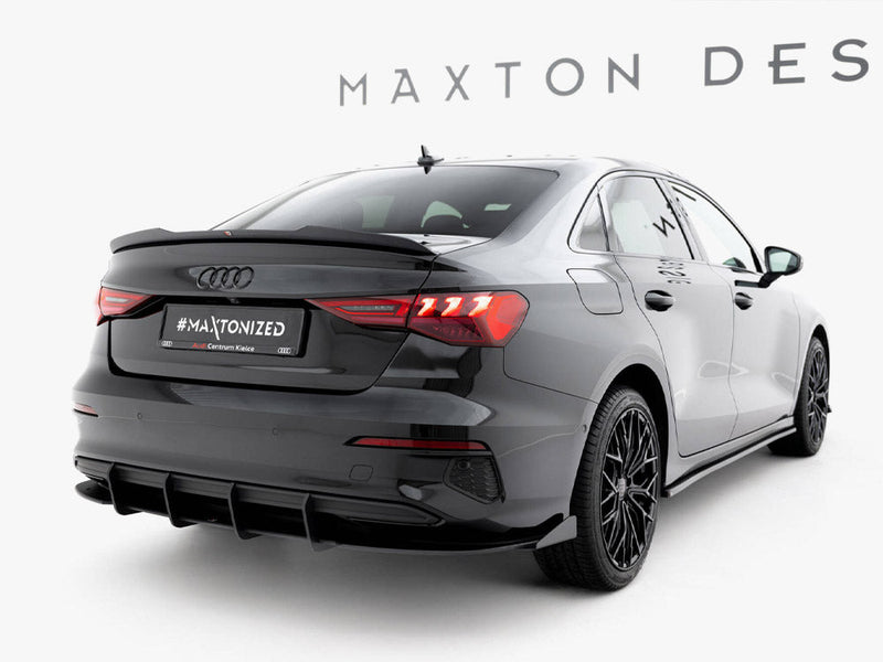 Maxton Design - Street PRO Rear Diffuser + Flaps Audi A3 Sedan 8Y