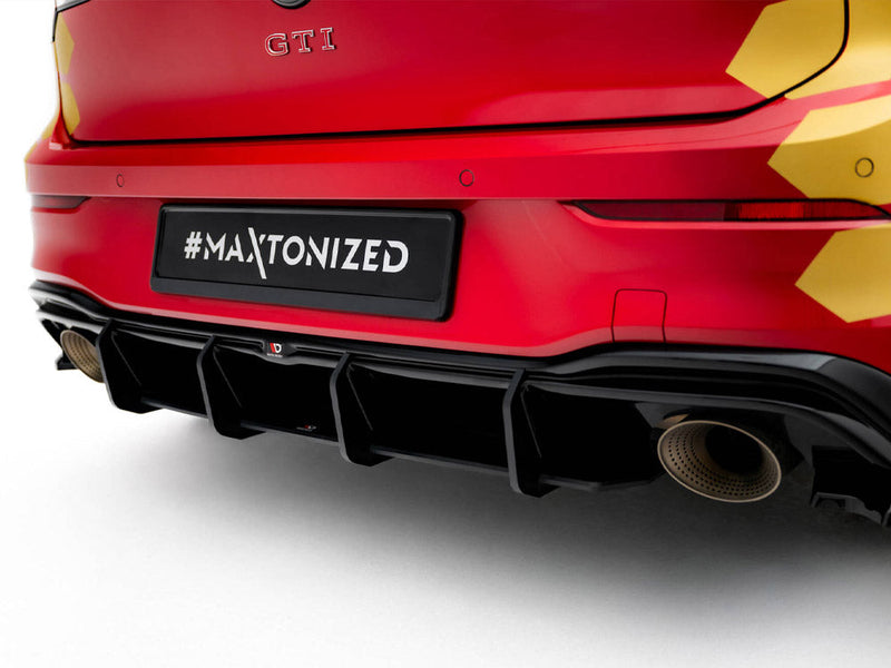 Maxton Design - Street PRO Rear Diffuser V.1 Volkswagen Golf GTI Clubsport Mk8 Facelift