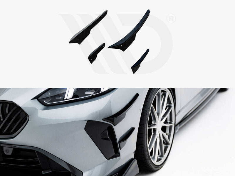 Maxton Design - Front Bumper Wings (Canards) BMW 1 M-Pack F70