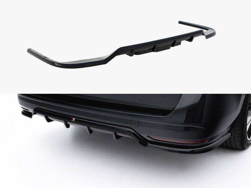 Maxton Design -Rear Splitter (Vertical Bars) Volkswagen Multivan Long T7