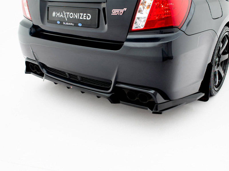 Maxton Design -  Rear Splitter (Vertical Bars) Subaru Impreza WRX STI Mk3 Facelift