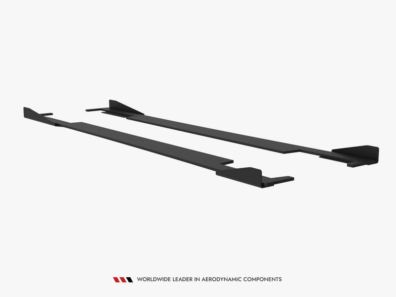 Maxton Design - Street PRO Side Skirts Diffusers + Flaps Subaru Impreza WRX STI Mk3 Facelift