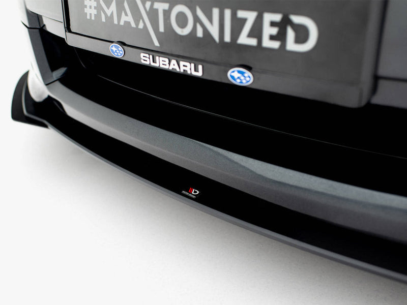 Maxton Design -  Street PRO Front Splitter + Flaps Subaru Impreza WRX STI Mk3 Facelift