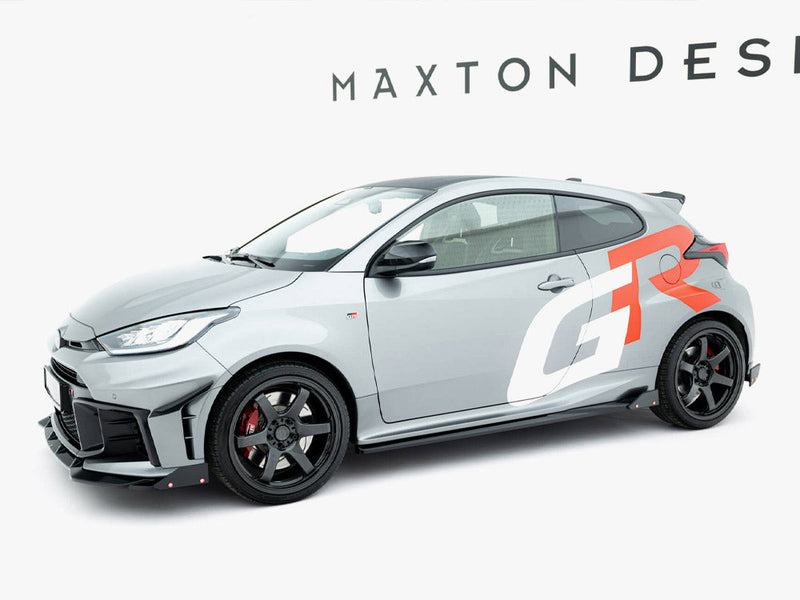 Maxton Design -  Side Skirts Diffusers + Flaps Toyota GR Yaris Mk4 Facelift