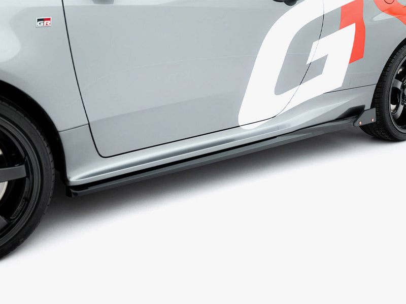 Maxton Design -  Side Skirts Diffusers + Flaps Toyota GR Yaris Mk4 Facelift